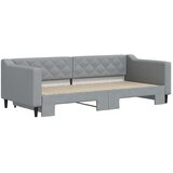  Dnevni krevet na razvlačenje svjetlosivi 90 x 200 cm od tkanine | shoptok.hr