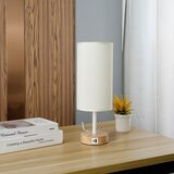 Brilagi - Stona lampa sa USB priključkom TABLON 1xE27/25W/230V hrast/bela/krem | Eponuda.com