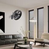  ZEVENTI - Zidni ventilator FANNY 50W/230V crni + daljinski upravljač | Eponuda.com