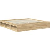  Konstrukcija postelje Sonoma 200 x 200 cm Masivno borovo les, (5000104050) | Shoptok.si