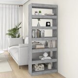 vidaXL Ormarić za knjige / pregrada boja betona 80x30x198 cm iverica Cijene
