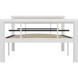  Okvir za krevet bijelo-crni metalni 100 x 200 cm | shoptok.hr
