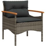  4-dijelni set vrtnih sofa od poliratana s jastucima sivi | shoptok.hr