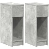 vidaXL Noćni ormarići s ladicom 2 kom beton sivi 20x36x60 cm | shoptok.hr