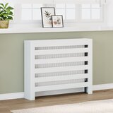 vidaXL Pokrov za radiator bel 104x20x82 cm inženirski les Cene