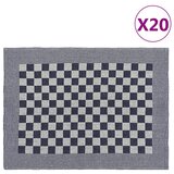 vidaXL Kuhinjske krpe 20 kom plavo-bijele 50 x 70 cm pamučne | shoptok.hr