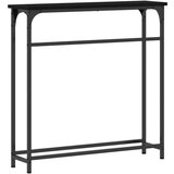 Konzola Crni hrast Metalni okvir MDF ploča Kompaktno Izdržljivo | shoptok.hr