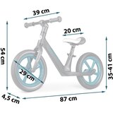 Nukido Light Flee bicikl bez pedala, crni | shoptok.hr
