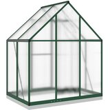  Staklenik s okvirom zeleni 169 x 114 x 202 cm aluminijski | Eponuda.ba