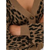 Only Pletena jopa 'ONLVIENNA' karamel / črna | Shoptok.si