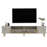 Hanah home tv polica Dekolp3 ephesus marble gold