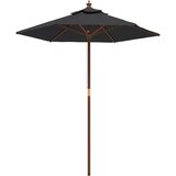  Vrtni suncobran s drvenim stupom crni 196 x 231 cm | Eponuda.ba