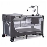 Kinderkraft prenosna posteljica leody™ z dodatki grey Cene