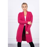 Kesi Cardigan sweater braided in fuchsia color | Shoptok.si