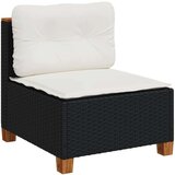  10-dijelni set vrtnih sofa s jastucima crni od poliratana | shoptok.hr