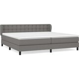  Krevet s oprugama i madracem tamnosivi 200 x 200 cm od tkanine | shoptok.hr