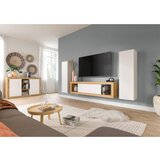 MID.YOU Dnevni Regal Tango, Barva Hrasta, Bela, 3-Delni | Shoptok.si