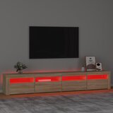TV ormarić s LED svjetlima boja hrasta sonome 240x35x40 cm | shoptok.hr