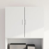 vidaXL Stenska omarica bela 80x42,5x64 cm inženirski les Cene