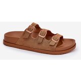 Boto Women's Sandals With Straps And Buckles Camel Uliri | Shoptok.si