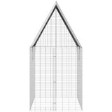  Kletka za zajce srebrna 200 x 100 x 210 cm Cinkana jeklena, (5000204331) | Shoptok.si