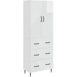 vidaXL Set ormara 2 kom. 66 x 34 5 x 90 cm Konstruirano drvo - Visoki sjaj bijeli | shoptok.hr