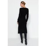 Trendyol Black Straight Sweetheart Neck Knitwear Dress | shoptok.hr
