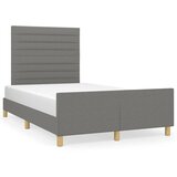 vidaXL Posteljni okvir z vzglavjem temno siv 120x190 cm tkanina Cene