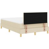 vidaXL Boxspring krevet s madracem Krema 120 x 190 cm tkanina | shoptok.hr