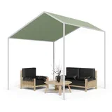 La Rochelle Gazebo, poševna streha, UV 50+, aluminijev okvir, poliestrska prevleka