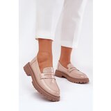 Boto Ladies Patent Moccasins With Decoration Beige Nallae | Shoptok.si