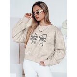 DStreet Bluza damska krótka oversize z motywem tie-dye DENVIS jasnoszara | Shoptok.si