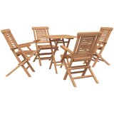  Vrtni set 3 kom. Smeđa Masivno tikovno drvo | shoptok.hr