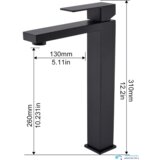  Crna kupaonska armatura | Pipa EYN EYN BC1320 310 mm Cijene