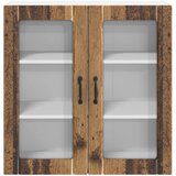  Zidni stakleni ormarić LUCCA Staro drvo 80 x 31 x 80 cm | Eponuda.ba
