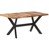 vidaXL Blagovaonski stol 160 x 80 x 75 cm od masivnog drva i šišama Cijene