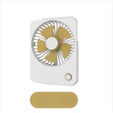 INF Ultra-tanek zložljiv namizni ventilator s 3600mAh baterijo Yellow, (5000286637) | Shoptok.si