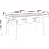  Stolić za kavu 70 x 40 x 35 cm od bambusa | shoptok.hr