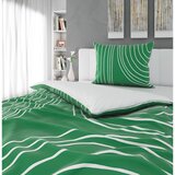 Esposa obojestranska posteljnina 140/200 cm saten žadasto zelena | Shoptok.si