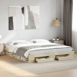  The Living Store Posteljni okvir s predali sonoma hrast 180x200cm inženirski les - Posteljni Okvir, (21526993) | Shoptok.si