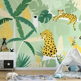  Foto tapeta - Cheetahs in the jungle - landscape with animals in the tropics for children 450x315 Vodootporna | shoptok.hr