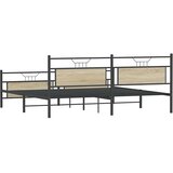 Metalni okvir kreveta bez madraca boja hrasta sonome 193x201 cm | shoptok.hr