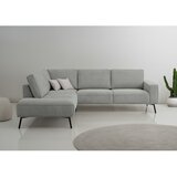 Scandic Svijetlo siva kutna garnitura od šenila (s lijevim kutom/u obliku slova L) Amsterdam – | shoptok.hr