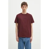 Fred Perry Majice s kratkimi rokavi EMBROIDERED T-SHIRT Bordo