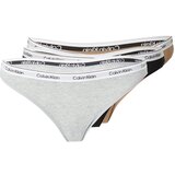 Calvin Klein Underwear Tanga gaćice boja devine dlake (camel) / siva melange / crna / bijela | shoptok.hr