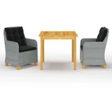  3-dijelni vrtni blagovaonski set svjetlosivi | shoptok.hr