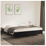  Posteljni okvir črn 200x200 cm žamet | Shoptok.si