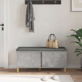  Klupa za hodnik s jastukom Betonski sivi 60 x 38 x 46 cm | shoptok.hr