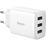 COMPACT WALL CHARGER – 3XUSB – 17W (CCXJ020102) WHITE
