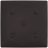  Zidna uzglavlja 12 pcs Crna 30 x 30 cm Lažna koža | shoptok.hr